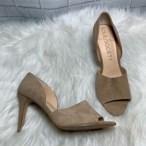 Sole Society Posy‎ Kid Suede Pumps Size 9